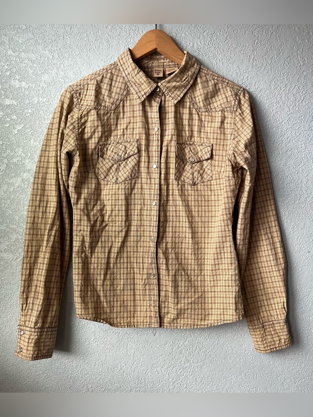 Vintage Y2K O’Neill & Co Women’s M Plaid Pearl Snap Western Cowgirl Shirt